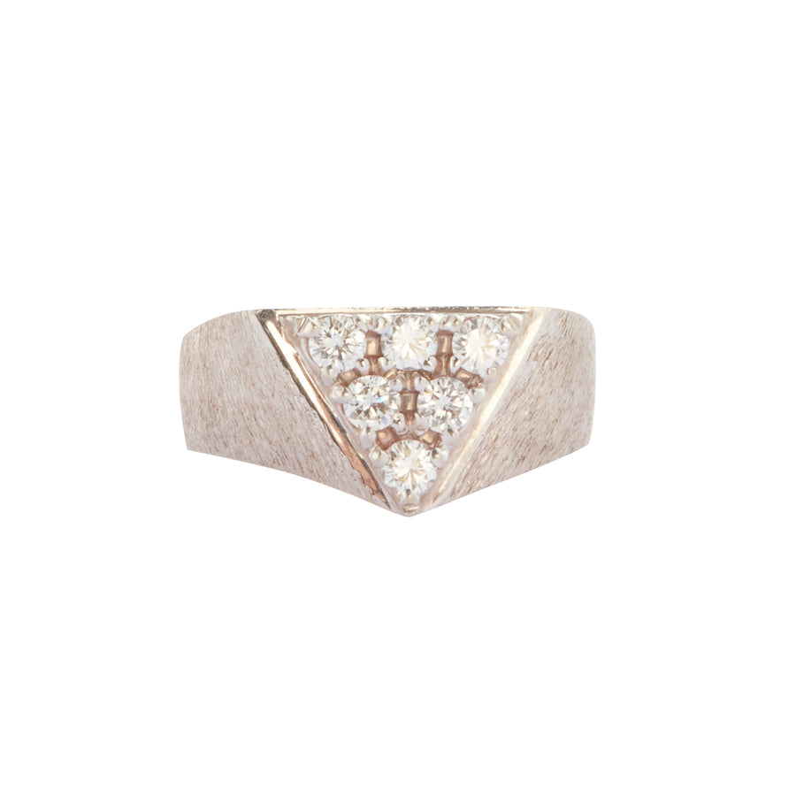 Antique & Vintage Jewelry Prism Diamond Ring , frontview
