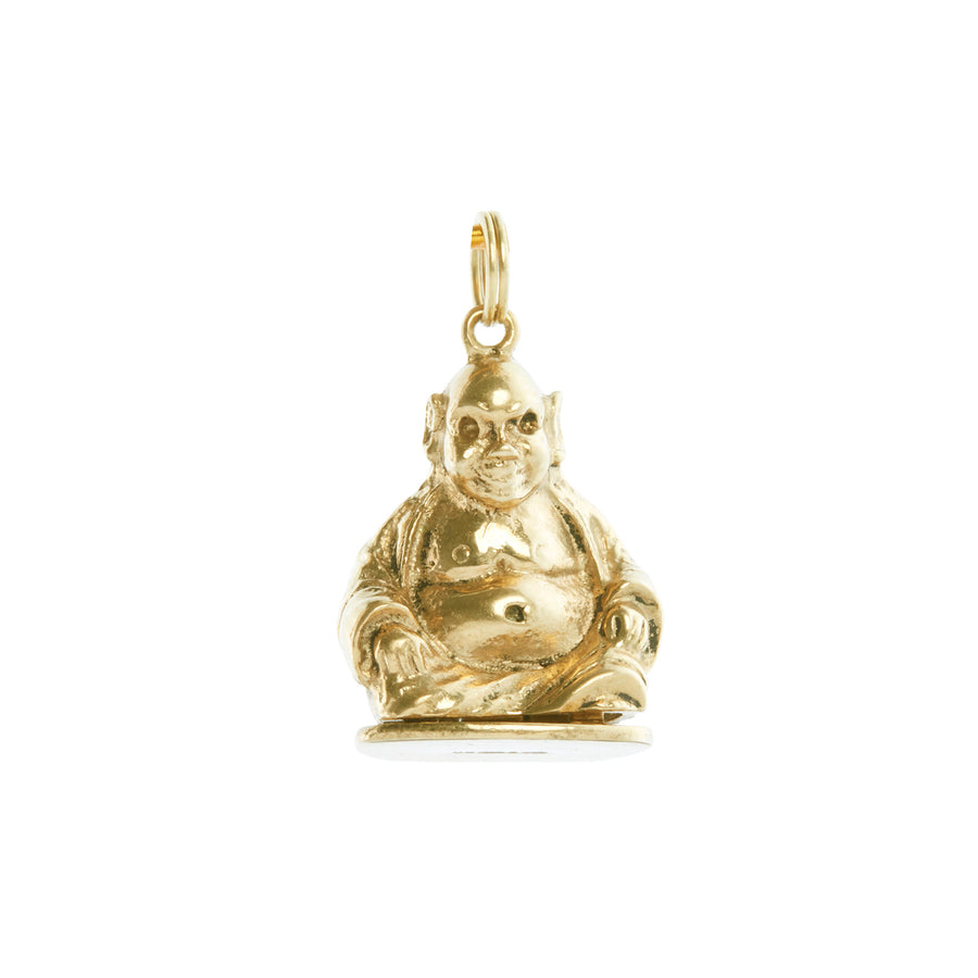 Antique & Vintage Jewelry Buddha Locket - Charms & Pendants - Broken English Jewelry front view