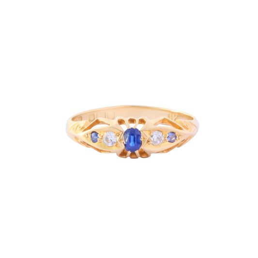 Sapphire and Diamond Ring - Main Img