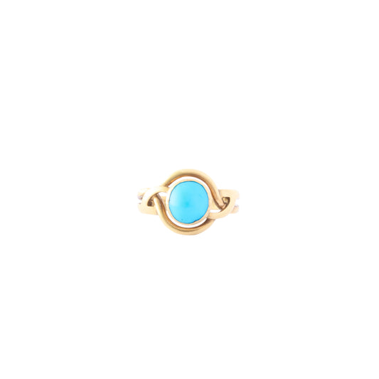 Turquoise Art Nouveau Ring - Main Img