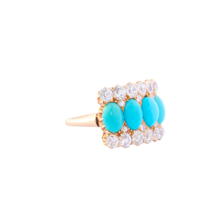 Spaulding & Co Ring - Diamond and Turquoise