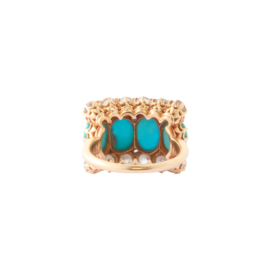 Spaulding & Co Ring - Diamond and Turquoise