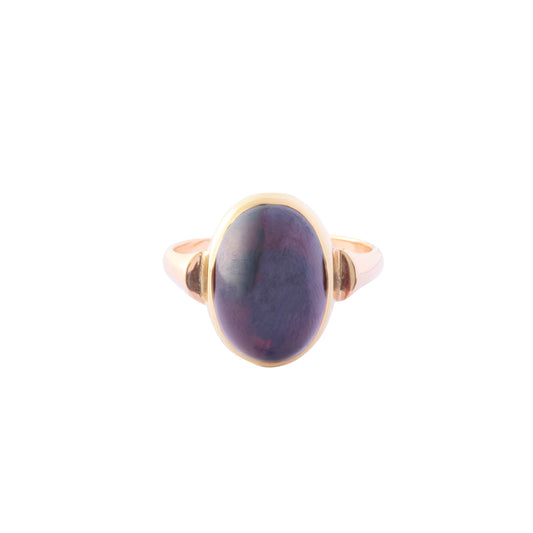 Garnet Cab Ring - Oval - Main Img