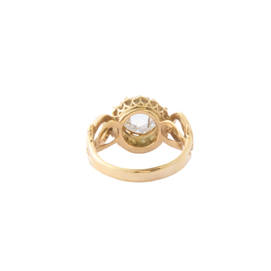 Open Shoulder Cluster Ring