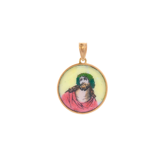 Christ Great Power Pendant - Enamel and Copper - Main Img