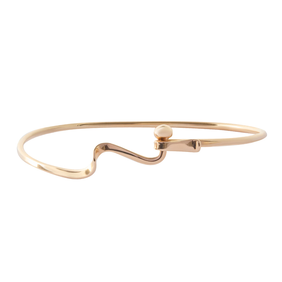 Handmade Wave Bangle Bracelet