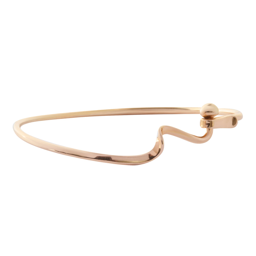 Handmade Wave Bangle Bracelet