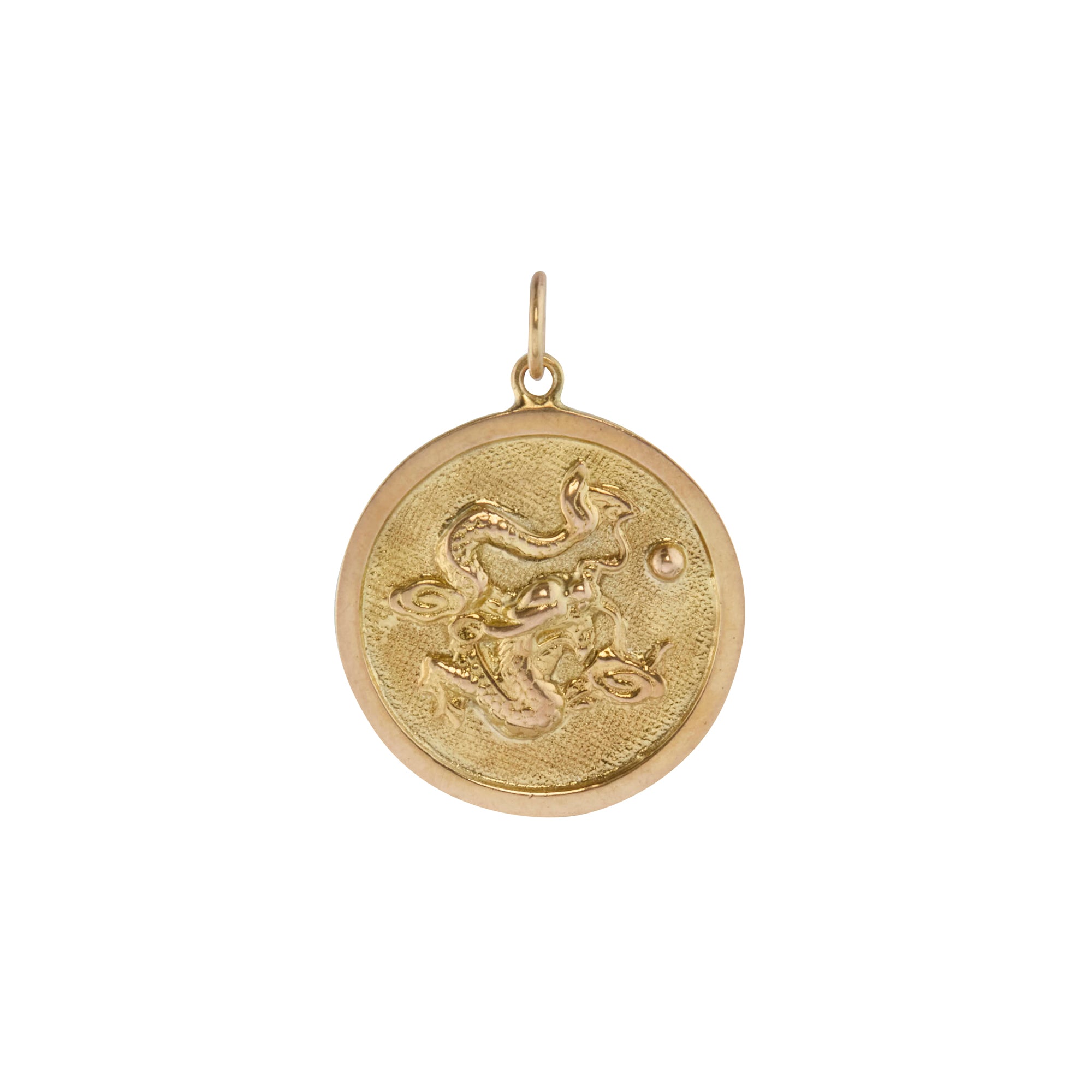 Fu Chinese Good Fortune Character Dragon Pendant