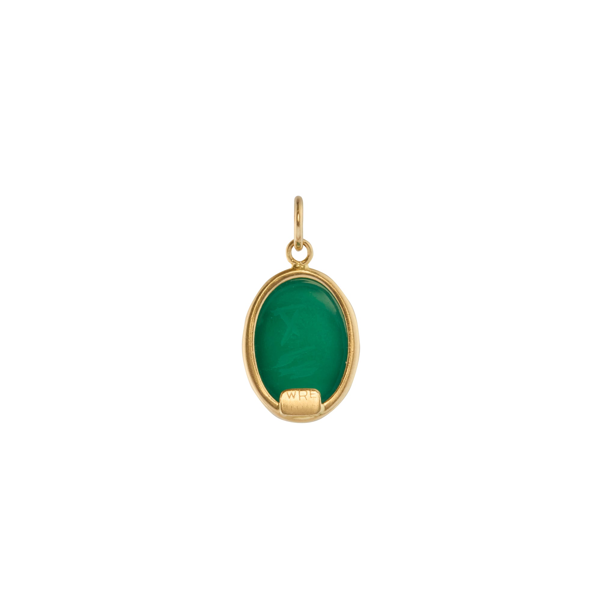 Green Agate Scarab Pendant