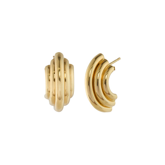 Bow Gold Filled Stud Earrings - Main Img