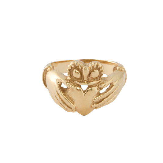 Hands Holding Crowned Heart Ring - Main Img