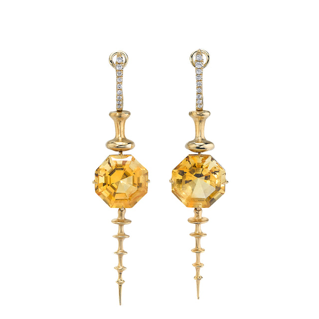 VRAM One-of-a-Kind Chrona Totem Earrings front view