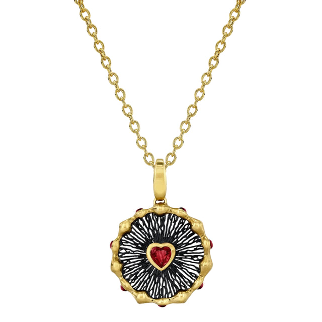 Hypha Heart Charm Necklace