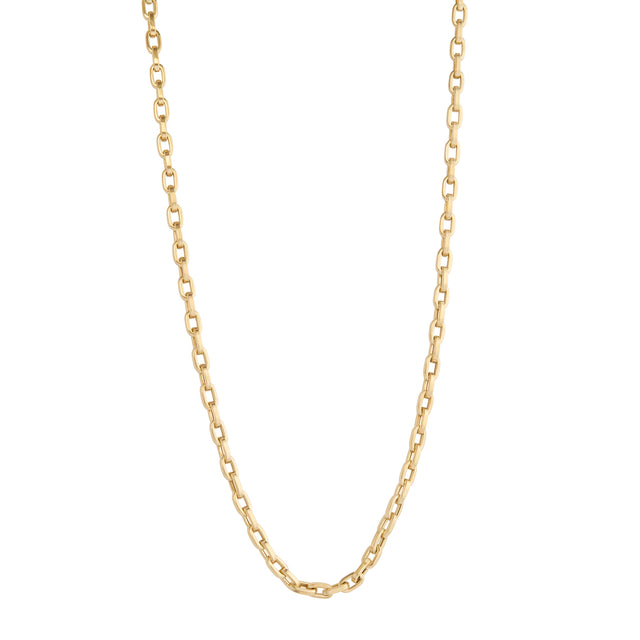 Long Oval Link Chain Necklace