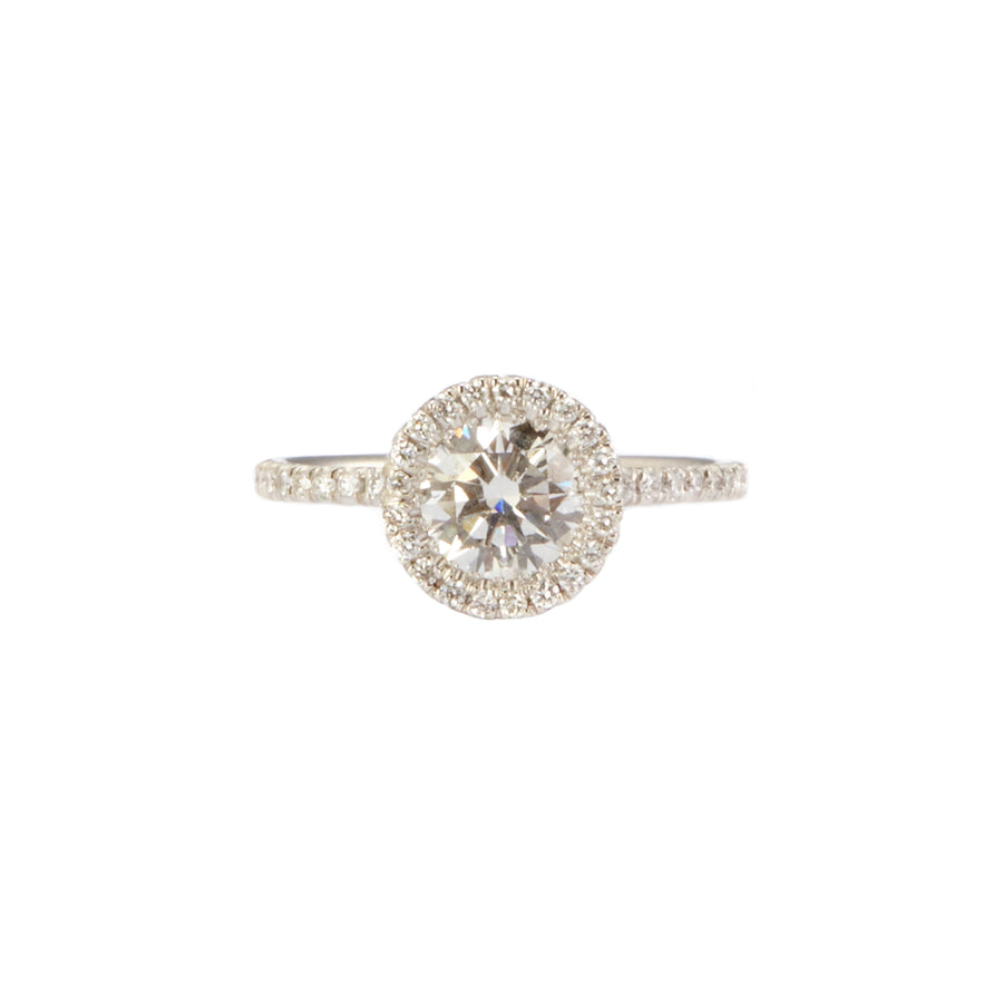 VRAM Cushion Cut Rounded Aura II Ring, front view
