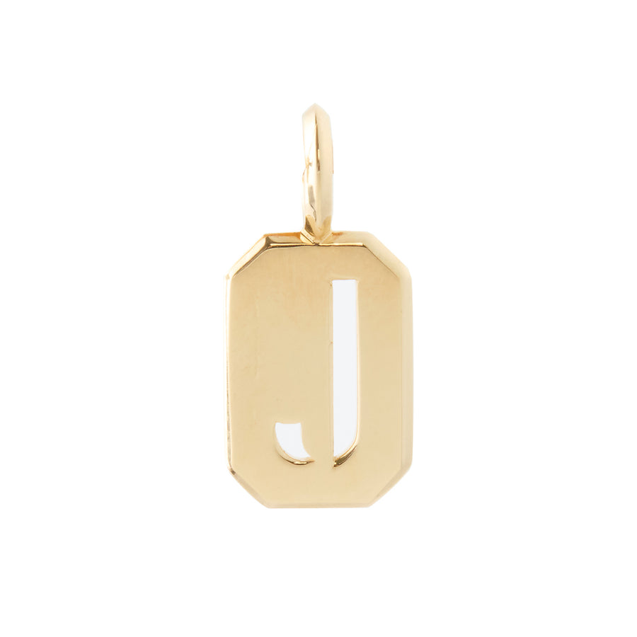 "J" Versa-tile Plain Charm