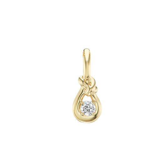 Diamond Tailored Dip Heart Charm - Main Img