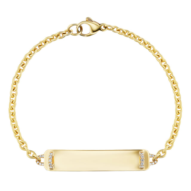 Vice Versa - Diamond Tailored ID Bracelet