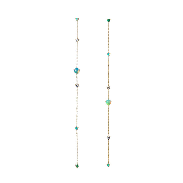 Linear Chain Earrings