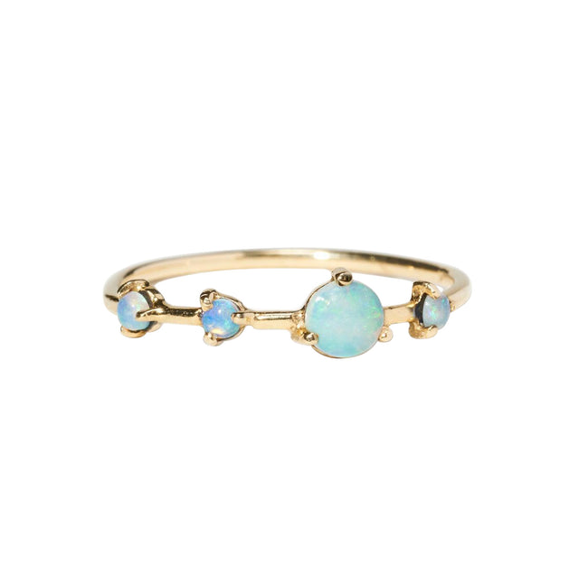 WWAKE Large Four Step Opal Ring - Rings - Broken English Jewelry