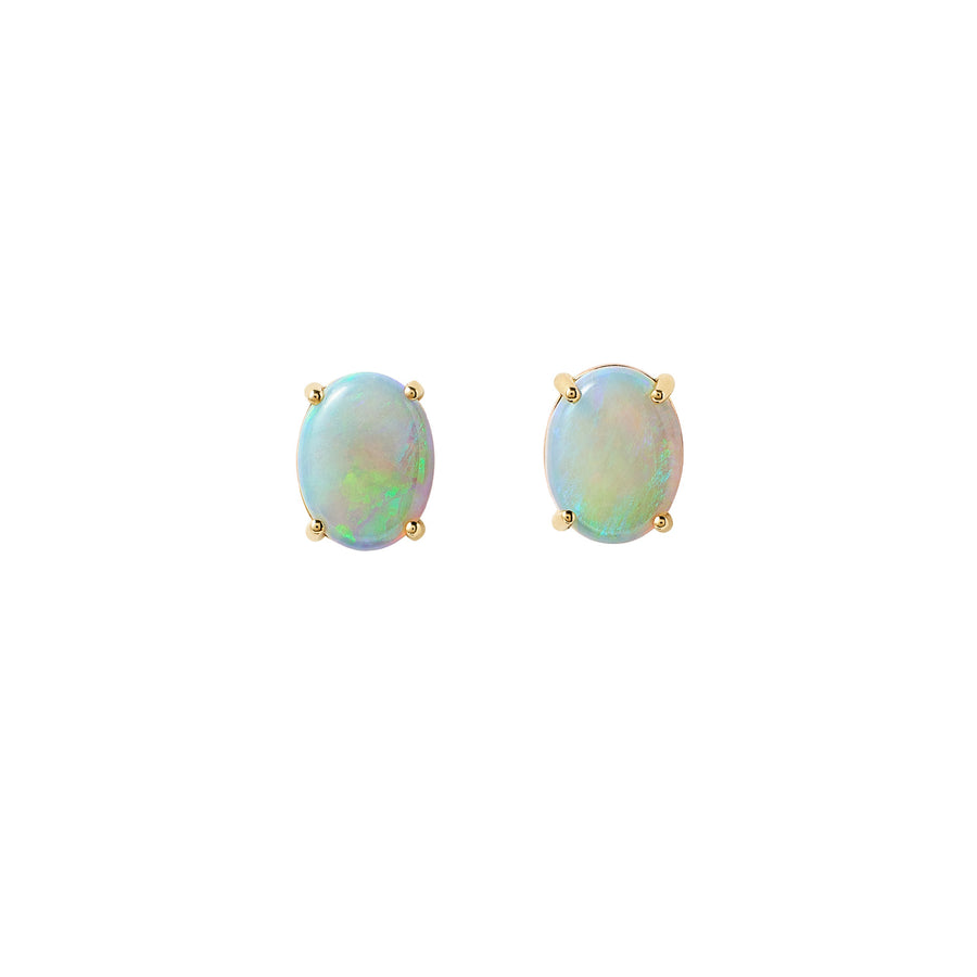 WWAKE XL Opal Studs - Earrings - Broken English Jewelry front