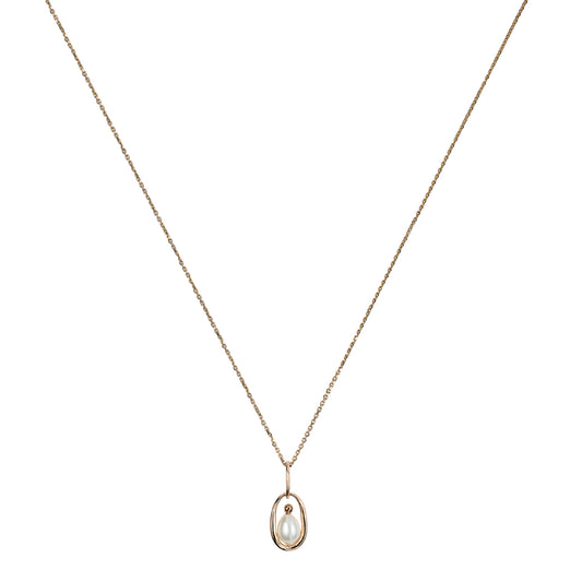 Pearl Droplet Necklace - Main Img