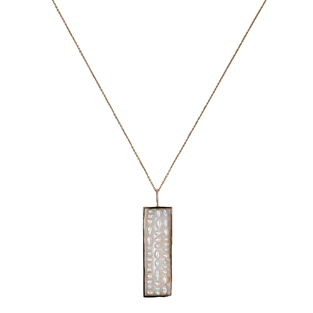 Pearl Long Metaphor Pendant Necklace
