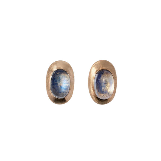 Oval Moonstone Tempo Earrings - Main Img