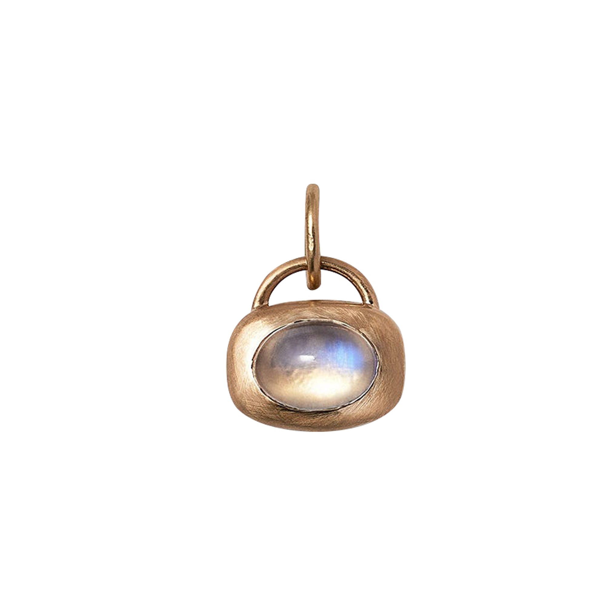 Moonstone Cabochon Locket Charm