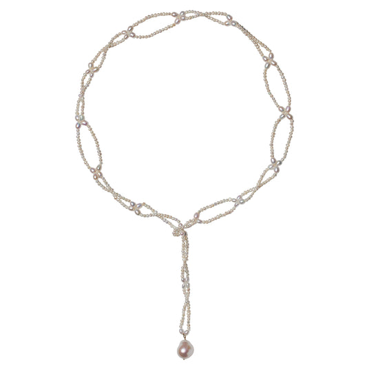 Pearl Lariat Necklace