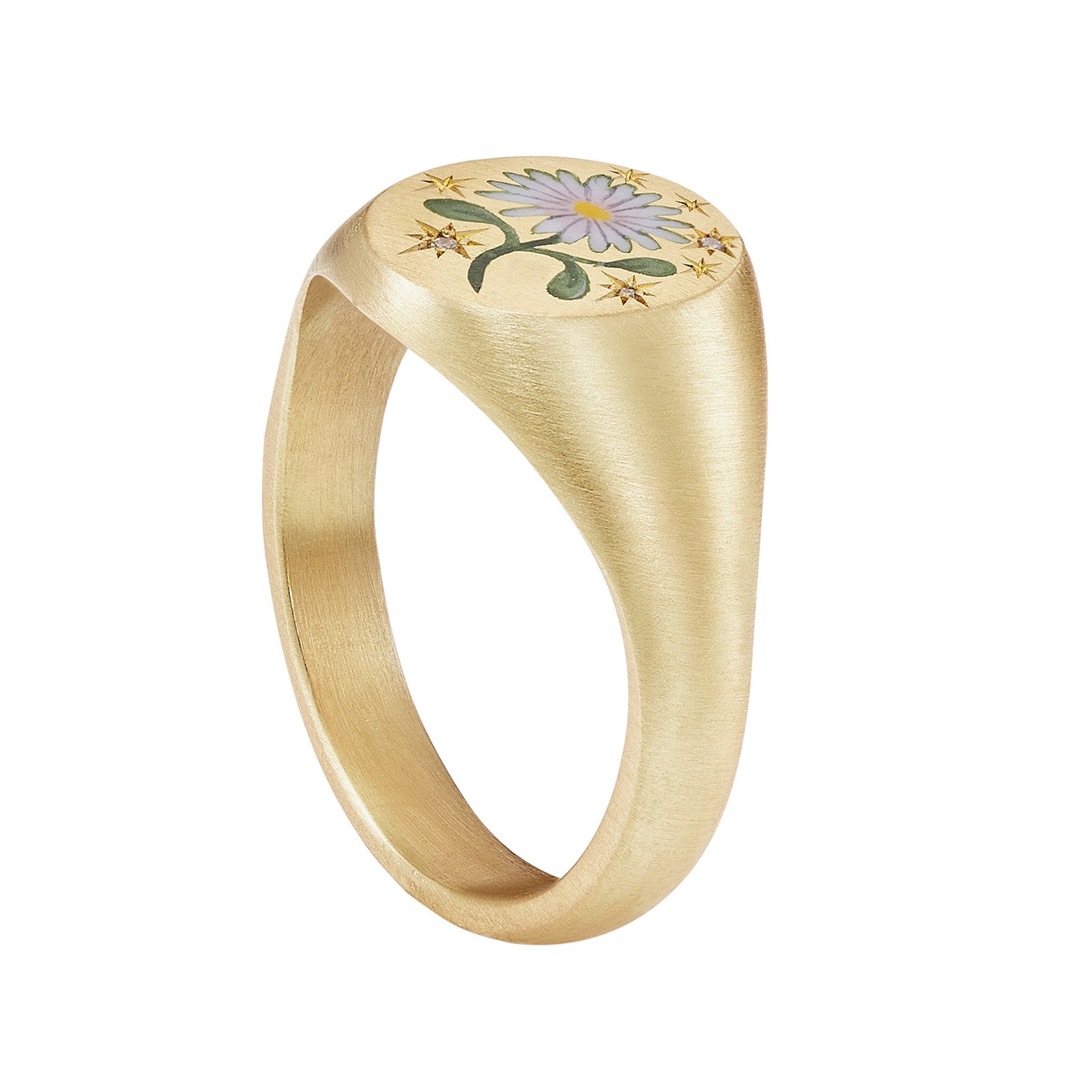 Cece Wild Daisy Ring - Rings - Broken English Jewelry side view