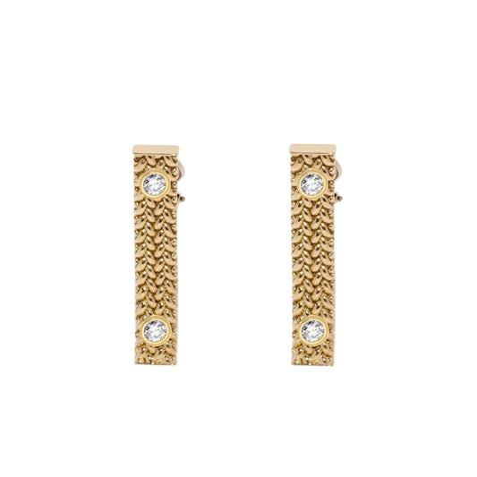 Woven Chain Earrings - Main Img