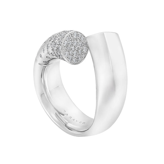 Large Pave Diamond Oera Ring - Main Img