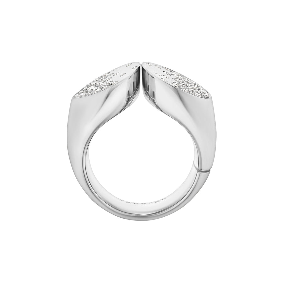 Tabayer Chunky Diamond Oera Ring - Rings - Broken English Jewelry, side view