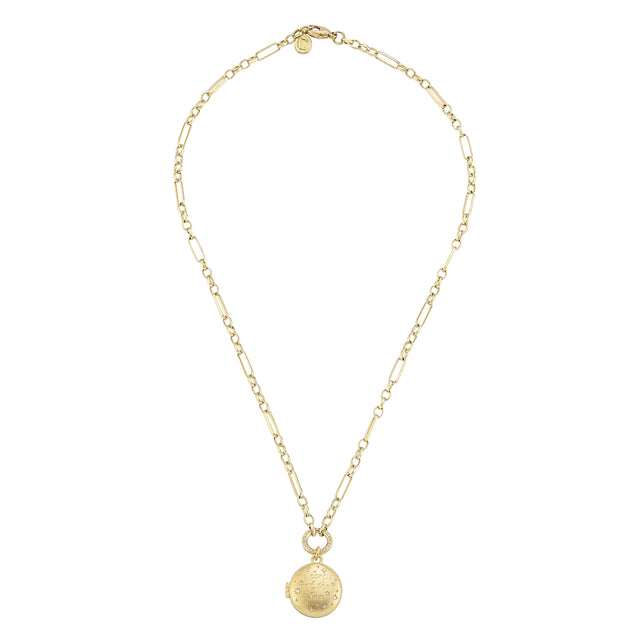 Diamond Secrets of the Sea Locket Necklace