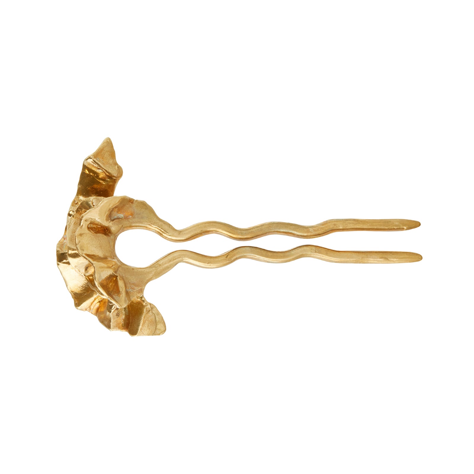 Ariana Boussard-Reifel Manus Brass Hairpin top view