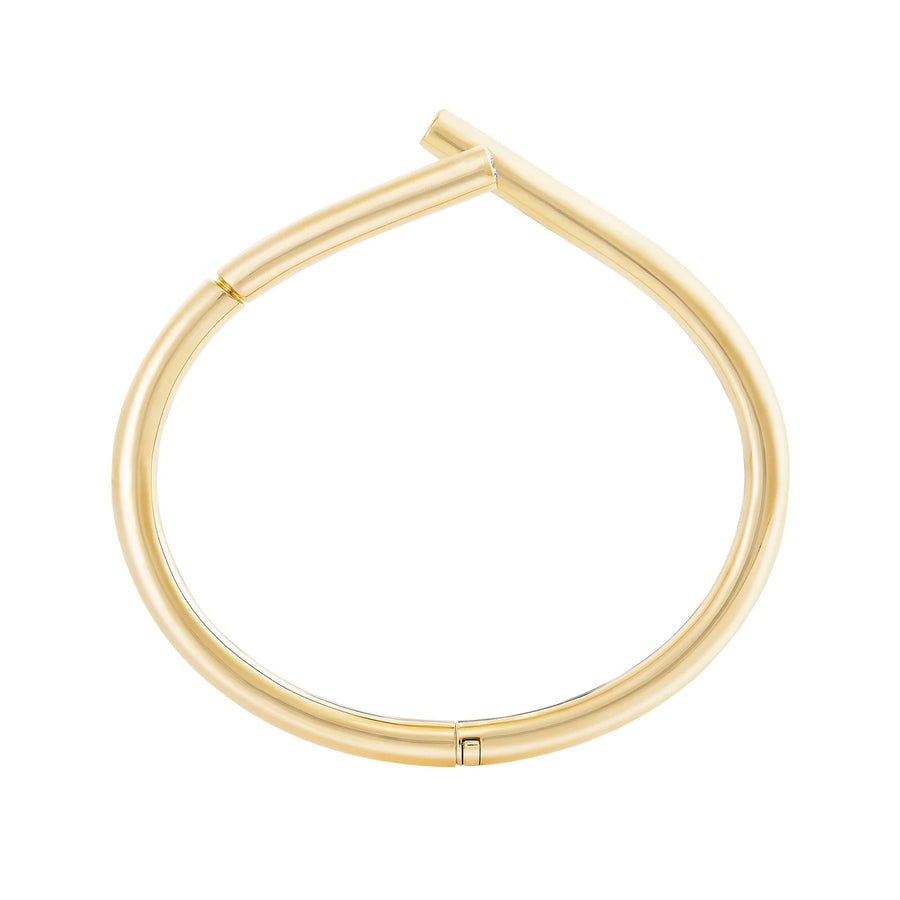Tabayer Oera Bracelet - Yellow Gold - Bracelets - Broken English Jewelry side view