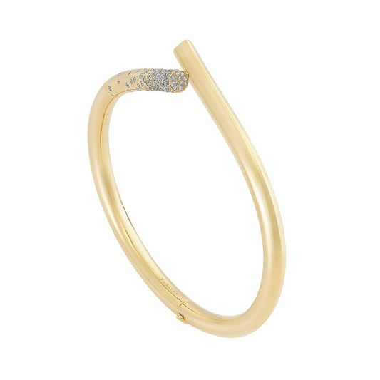 Pave Diamond Oera Bracelet - Yellow Gold