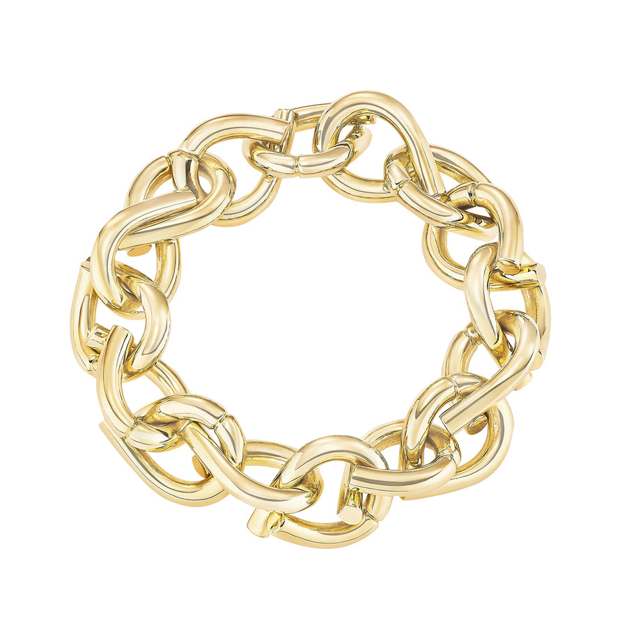 Tabayer Oera Link Bracelet - Bracelets - Broken English Jewelry, top view