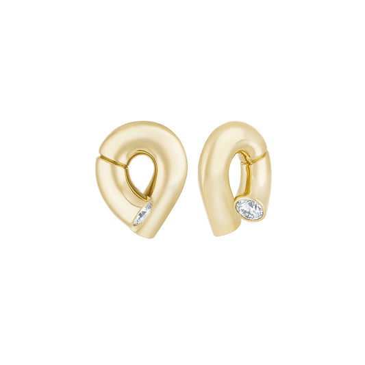Diamond Oera Stud Earrings - Main Img