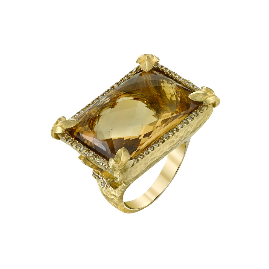 Fleur D'Lis Cocktail Ring - Yellow Gold