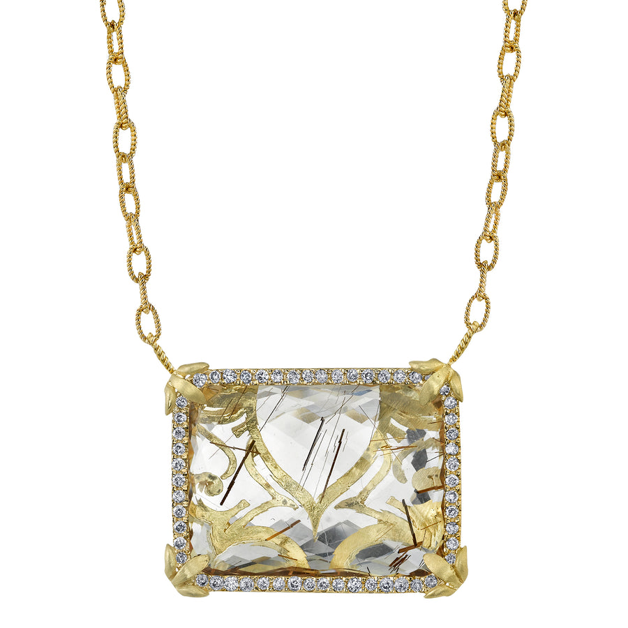 Fleur D'Lis Pendant - Yellow Gold