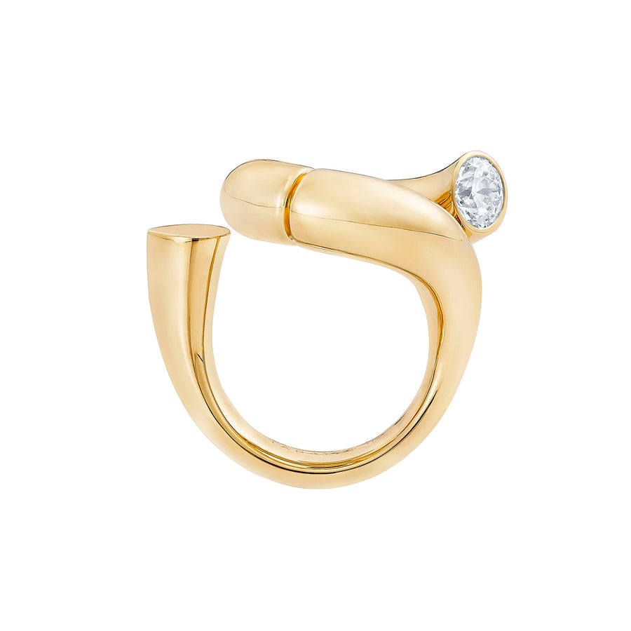 Tabayer Oera Loop Ring - Rings - Broken English Jewelry side view