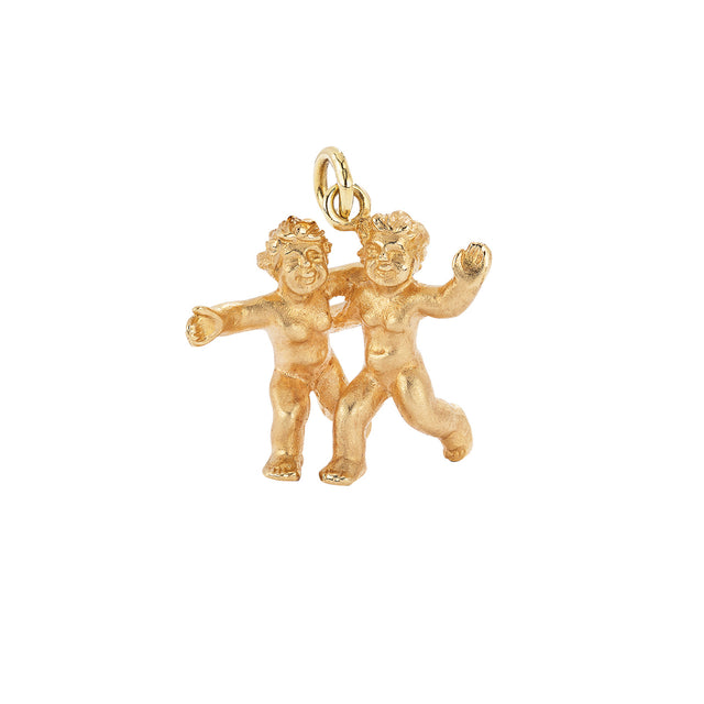 Renato Cipullo Gemini Sculpture Pendant - Charms & Pendants - Broken English Jewelry