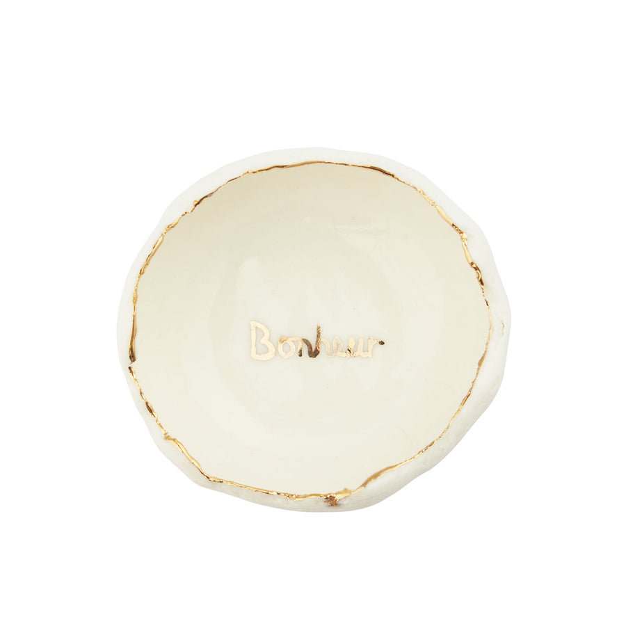 Loquet BE x Loquet x Heidi Bishop Ceramic Dish - "Bonhuer" - Home & Decor - Broken English Jewelry top view
