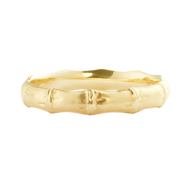 Antique & Vintage Jewelry Bamboo Krementz Bracelet front view