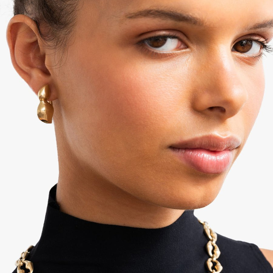 VRAM Cayrn Earrings - Earrings - Broken English Jewelry on model