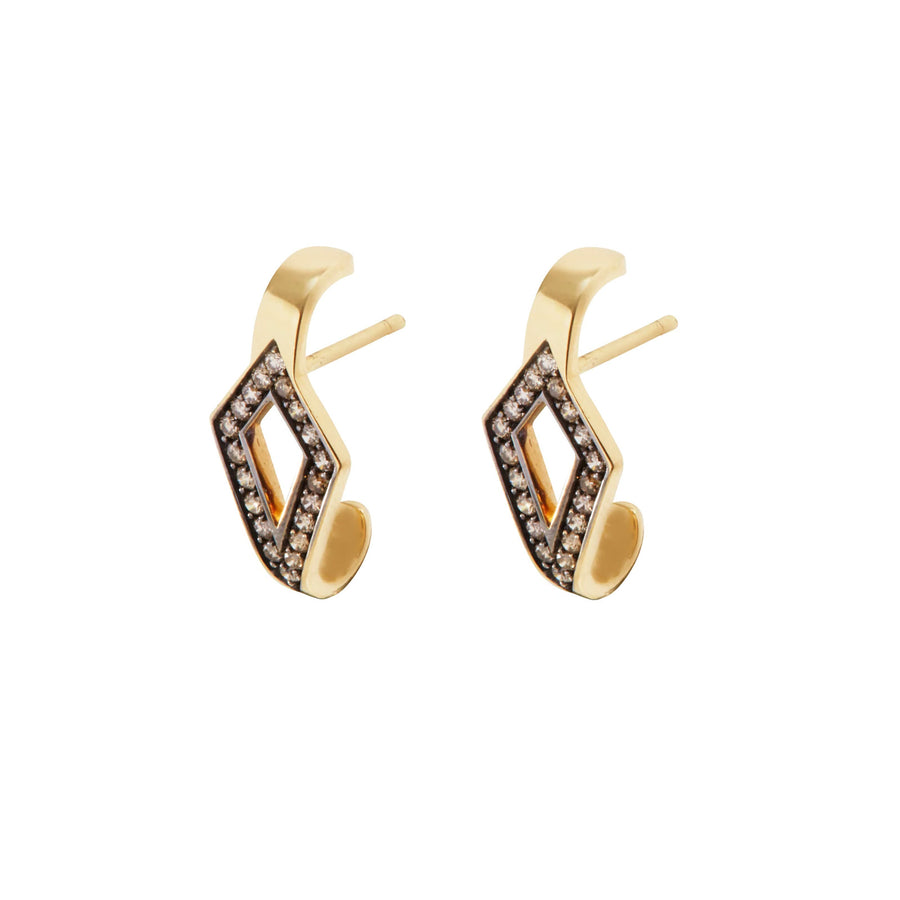 Ara Vartanian Cut-Out Hook Earrings - Broken English Jewelry
