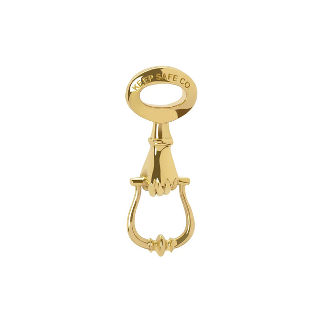 Jessie V E Small Keep Safe Co Pendant - Charms & Pendants - Broken English Jewelry front