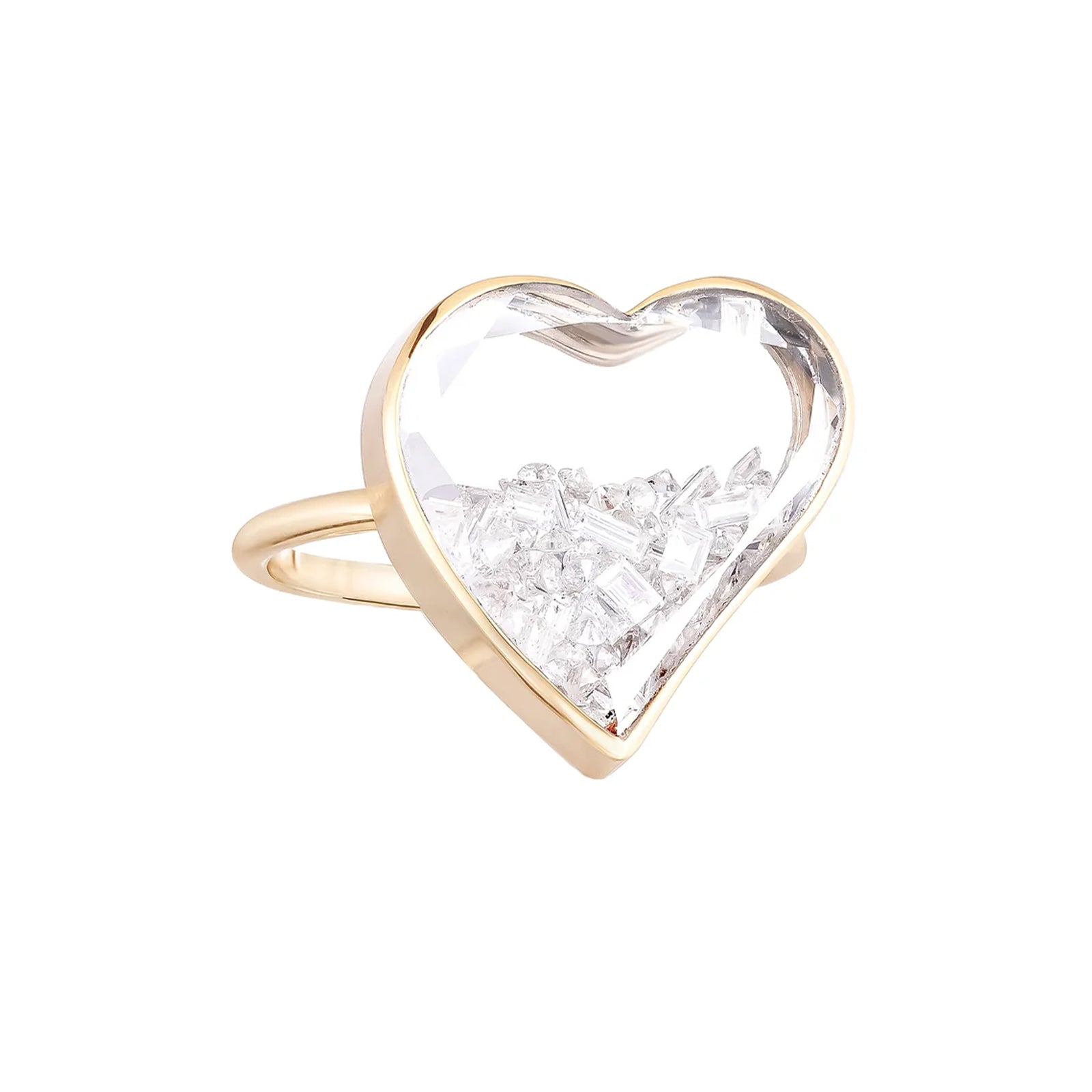 Moritz Glik Afago Heart Ring, angled view
